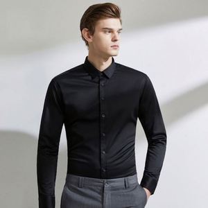 Uniformes de Banco para Caballero, Traje de Señora, Chaqueta de Oficina, Manga Larga, Ropa de Trabajo Informal, Camisa de Color Sólido, Tops para Hombre - Product Image 1