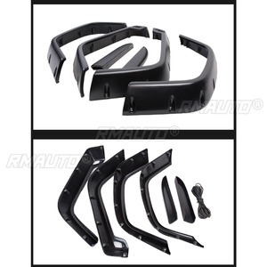 Pour Jeep Wrangler TJ : Garnitures d'ailes de roue, kit carrosserie pour sourcils de roue, élargisseurs d'ailes, pièces extérieures - Product Image 5