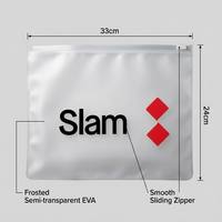 Sacs à fermeture éclair personnalisés avec logo imprimé en offset, durables, en EVA mat, imperméables, résistants à l'humidité, pour emballer sous-vêtements, fourrures, chaussettes, vêtements de bain