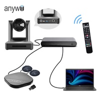 Anywii 1080p PTZ caméra de vidéoconférence caméra de diffusion en direct zoom 20x poe équipement de caméras de diffusion en direct