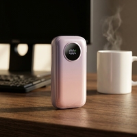 Chargeur portable haute capacité 10000mAh 22.5W avec câble Type-C intégré et cordon pour les voyages et l'usage quotidien, logo personnalisé