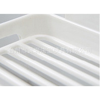 <b>Soap</b> <b>Holder</b> Adhesive Wall Mounted Plastic Mold 13.2cm X 10cm X 4cm Double Layer Rectangular Injection Molding - Product Image 4