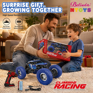 Belinda <span class=keywords><strong>Rc</strong></span> <span class=keywords><strong>Crawler</strong></span> 2.4Ghz, Juguetes de Control Remoto de Aleación, Coche Eléctrico de Control Remoto de 4 Canales, Coche <span class=keywords><strong>Rc</strong></span> <span class=keywords><strong>Crawler</strong></span> 1/16, Regalos para Niños - Product Image 2