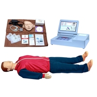 Simulador de RCP de cuerpo entero entrenamiento de primeros auxilios respiratorios artificiales de reanimación cardíaca