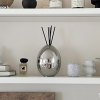 Diffuseur d'arômes en céramique de luxe haut de gamme en forme d'œuf avec parfum de niche et technologie sans feu pour la chambre à coucher, la salle de bain, purificateur d'air