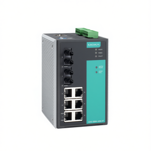 Moxa EDS-508A-MM-ST สวิตช์อีเธอร์เน็ตแบบติดตั้งบนราง DIN สำหรับอุตสาหกรรม 8 พอร์ต รองรับการจัดการระดับองค์กร แรงดันไฟฟ้า 24V - Product Image 2