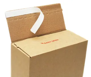 定制自密封邮件纸板棕色邮政包装纸盒书籍包装礼品盒