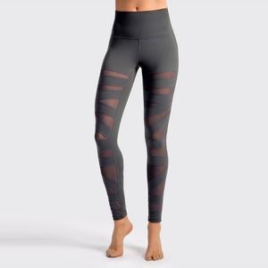 Custom Women Elastic Waist Workout Leggings Women Wearing Tight Yoga Pants Color <b>Knitting</b> <b>Tights</b> Mesh Yoga Pants - Product Image 5