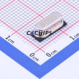 S1T80000ZWGAC Crystal (Passive) HC-49S-SMD Crystal Oscillator SMD Crystal Oscillator 8MHz 20ppm 20pF - Product Image 1