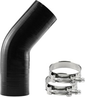 Coude d'angle personnalisé 30/45/120 °   Tuyau en silicone coudé - 19/45/60/70/75 mm, tube réducteur de 3 pouces pour l'admission du radiateur