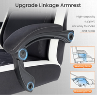 Fauteuils Gaming et de Bureau Runda Design Européen en Cuir Résistant aux Rayures et à l'Usure, Ergonomiques et Rotatifs