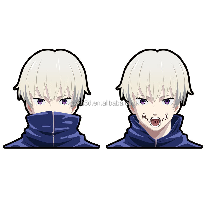 Lenticular Sticker Demon Slayer Die Cut Sticker Waterproof 3D Motion Sticker