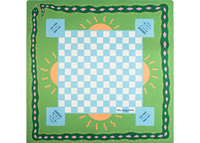 Tapis de Mahjong de Luxe Imperméable, Anti-Salissure, Antidérapant, Bordure Exquise, Style IP