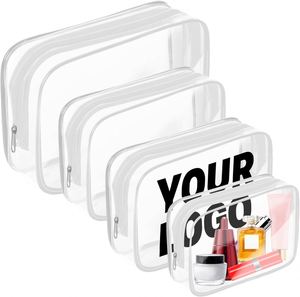 Customized Clear PVC Transparent Waterproof Toiletry Bag, Portable Travel Bag with Printed Logo, Personalized Promotional <b>Gift</b> - Product Image 2