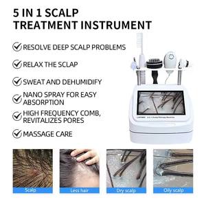 Offre Spéciale 5 en 1 analyseur de peau à usage domestique analyseur de cuir chevelu haute fréquence et machine de massage d'entretien des cheveux - Product Image 4