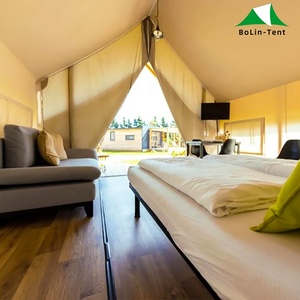 Proyecto Turístico al Aire Libre Lujo Impermeable Cabaña Safari Tienda <span class=keywords><strong>Camping</strong></span> Con Baño - Product Image 4