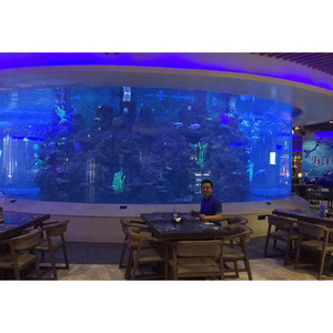 <span class=keywords><strong>Aquarium</strong></span> carré en acrylique à bord infini super épais pour restaurant et hôtel - Product Image 6