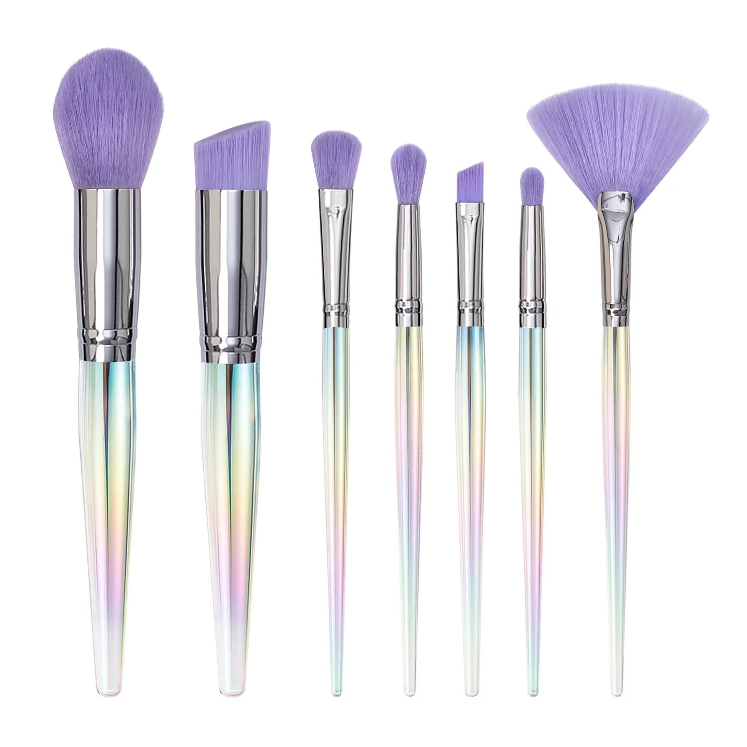 BUEYA 7 pcs Reasonable prices professional face make-up brush set soft brush 7pcs brush make up set