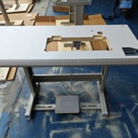 Meilleures ventes : Table de machine à coudre industrielle avec support et pédales, et bac à huile