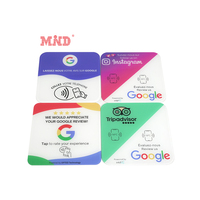 Tarjetas NFC NTAG 213 NTAG 215 NTAG 216 con Adhesivo Acrílico para Reseñas de Google, Acrílico de Primera Calidad