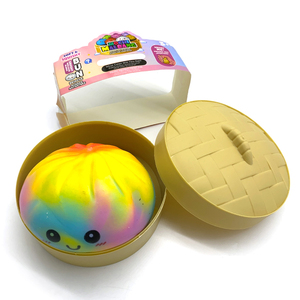 Jumbo Soft Squishy Colorful Dumplings Toys 15cm Steamed <b>Box</b> Squeeze Bun for Adults and Kids Stress Relief - Product Image 5