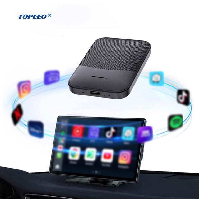 Topleo Carplay Ai Box Adapter Intelligent Voice Original Magic Wireless Android Auto Portable Dongle Ai Box Carplay