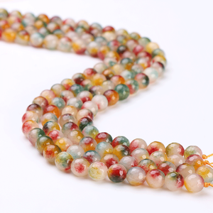 Perles de pierres précieuses d'agate naturelle pour la fabrication de bijoux 8 mm de hauteur 2137 - Product Image 4