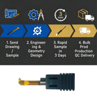 Carbide Internal Threading Inserts Smooth Machined Surface Stable Batch Consistency Metal Cutting Tools for Machining Hard Steel