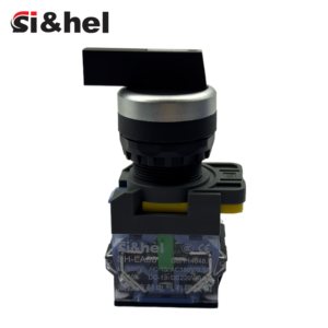 Si & hel la38 22mm 3 vị trí tự đặt lại đẩy nút chuyển đổi cho điện nhà ON/OFF 12V 10A 6A kim loại trường hợp phẳng Knob 1no1nc - Product Image 3