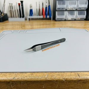 Pince à épiler en acier inoxydable avec revêtement époxy, pointe conique, coupe baguette, outil de précision pour la manipulation fine et les travaux artisanaux - Product Image 5