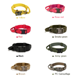 Mehrfarbiges, verschleiß festes Schnellverschluss-Schwermetall-Nylon-Gurtband für Hunde leine für mittelgroße Hunde, taktisch - Product Image 6