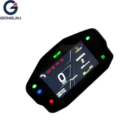 Compteur de vitesse numérique LCD TFT universel de 4,3 pouces avec rétroéclairage et indicateur de vitesse pour moto électrique et scooter