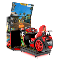 Machine de jeu de course d'arcade avec siège à mouvement, double écran 65 pouces, conduite automobile, 1 à 4 joueurs, certifiée CE