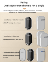 Sonnette de porte intelligente sans fil, étanche, sans pile, RF433, sonnette sans fil intelligente, fabricants de sonnettes de porte intelligentes