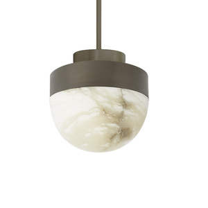 Lustre suspendu multi-têtes en marbre naturel, LED, rond, E27, avec interrupteur, pour maison, salon, restaurant, bar, comptoir - Product Image 4
