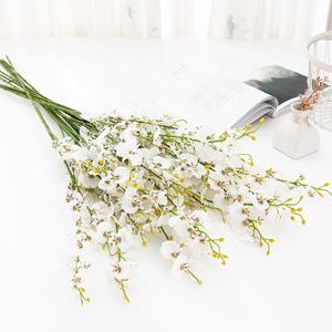 <span class=keywords><strong>Orchidée</strong></span> artificielle décorative en soie, 1 pièce, C0216, arrangement floral, jaune et blanc, <span class=keywords><strong>cymbidium</strong></span>, danse, vente en gros - Product Image 6