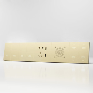 Interruptor de Pared para Hotel con Enchufe, Panel Táctil, Acceso con Tarjeta, Estilo Retro - Product Image 5