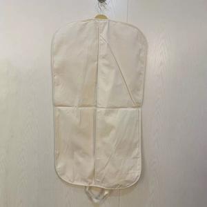 कस्टम लोगो सूट कवर कैनवास सफेद सूती कपड़े परिधान बैग - Product Image 3