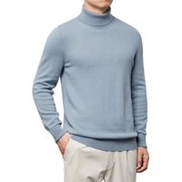 Pull en cachemire à col roulé anti-rides à manches longues pour homme, personnalisable OEM/ODM
