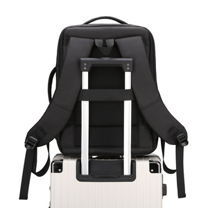 <b>Laptop</b> <b>Backpack</b> 15.6 Inch Waterproof USB Charging Business Travel Office Bag With Air Cushion Belt Expandable Unisex Softback - Product Image 5