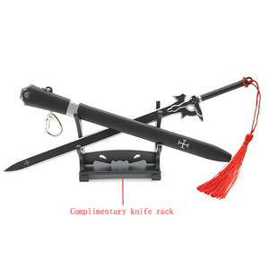 LLavero de Metal de modelo de espada de alta calidad mini katana anime espada metal para Sword Art Online Elucidator <span class=keywords><strong>SAO</strong></span> - Product Image 4