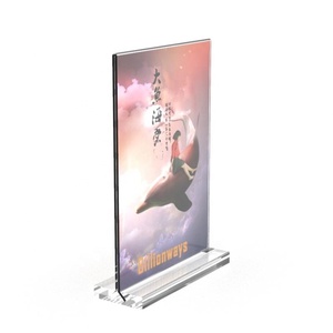 A4 A5 A6 L Acrylic Poster Chủ Menu Nạc Để <span class=keywords><strong>Perspex</strong></span> Tờ Rơi Hiển Thị Khán Đài Bảng Thiết Lập Hiển Thị Lều Đứng Chủ - Product Image 3