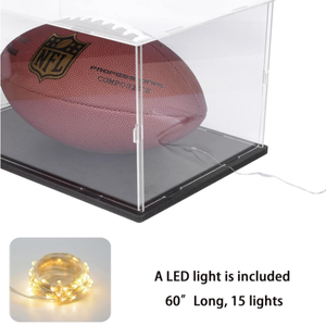 Vetrina in acrilico trasparente ispessita con protezione antipolvere a Base di legno-acrilico nero per negozi per visualizzare materiali artistici - Product Image 6