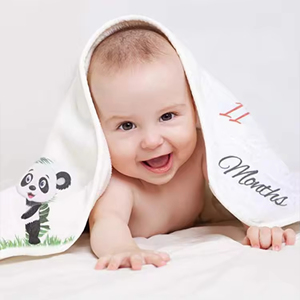 Regalo de ducha Mantas de hitos mensuales Súper suaves para bebés recién nacidos - Product Image 6