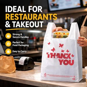 Black Trash Bags with Handles, Super Thick Plastic Rubbish Bags Suitable for Office, Picnic, Kitchen and Bulk Use - Product Image 4