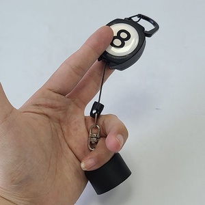 Cordon enrouleur rétractable portable noir pour marqueur <span class=keywords><strong>de</strong></span> <span class=keywords><strong>billard</strong></span> <span class=keywords><strong>français</strong></span>, <span class=keywords><strong>billard</strong></span> américain, snooker, et boîte à craie pour boule <span class=keywords><strong>de</strong></span> <span class=keywords><strong>billard</strong></span> avec porte-clés - Product Image 3