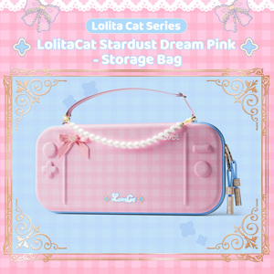 Ensemble complet BJBT Lolita Cat 7-en-1 pour Nintendo Switch 2, étui de transport rigide en EVA avec coque de station d'accueil et <span class=keywords><strong>support</strong></span> pour cartes de jeu - Product Image 3