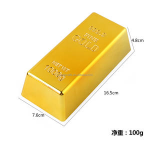 ABS樹脂製金メッキ真鍮製カスタムゴールドバーブリックドアホルダー（刻印とカスタムロゴ入り、ホームデコレーション用） - Product Image 2