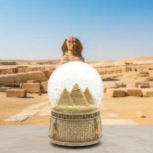 Globo di Neve in Resina Personalizzato con Piramide Egizia, Souvenir Regalo 100mm, Globo d'Acqua Dipinto a Mano con Design Artistico, Marca <span class=keywords><strong>ZY</strong></span> - Product Image 5