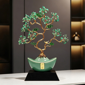Modern <b>Chinese</b> Style Money Tree Treasure <b>Bowl</b> Ornament Lucky Tree Home Office Housewarming Opening Gift - Product Image 4